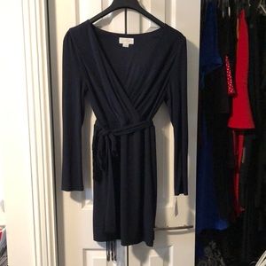 Jessica Simpson Navy Faux Wrap Dress, 10, NWT